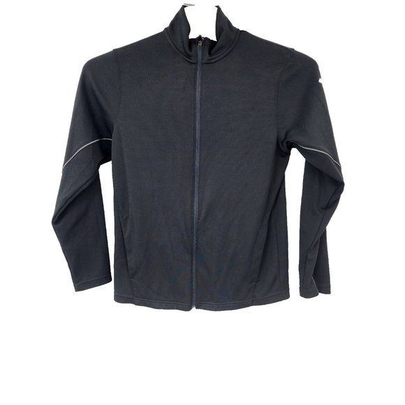 Under Armour Lightweight Jacket Mens Size Medium Black Full Zip Long‎ Sleeve - Picture 1 of 12